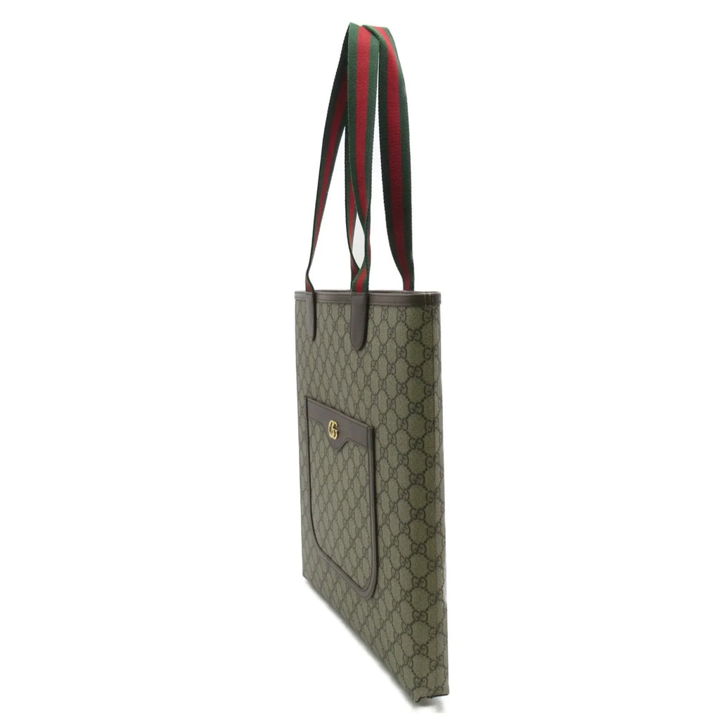GUCCI (New) Pre-Owned Supreme Tote 7445449AACV8745 Bag Beige GG Canvas