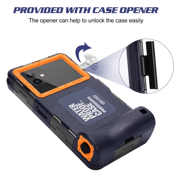Inch Housing (2019) Lanyard Underwater all Swimming with to Waterproof Professional UrbanX Photo Diving for And Case Up LCD Protective Video Snorkeling Phones Surfing [15m/50ft] Y9 6.9