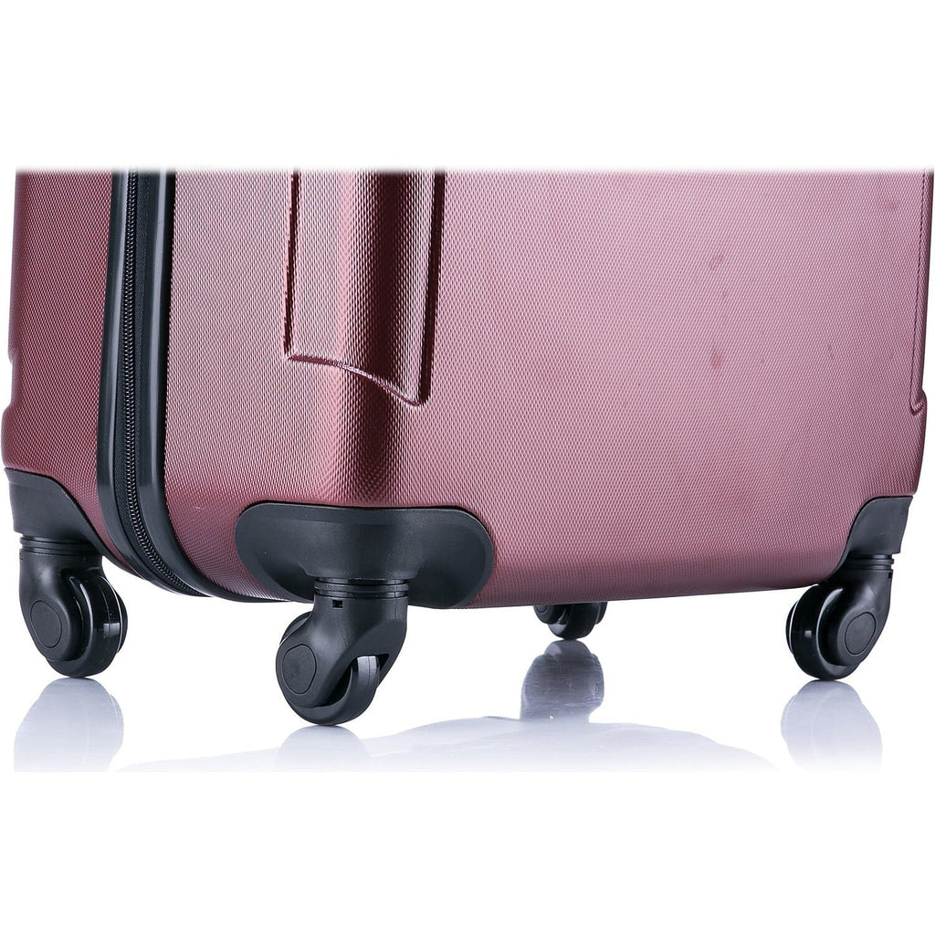 (IUPIL00L-WIN) Large 4-Wheel InUSA Wine Luggage Plastic Pilot Spinner