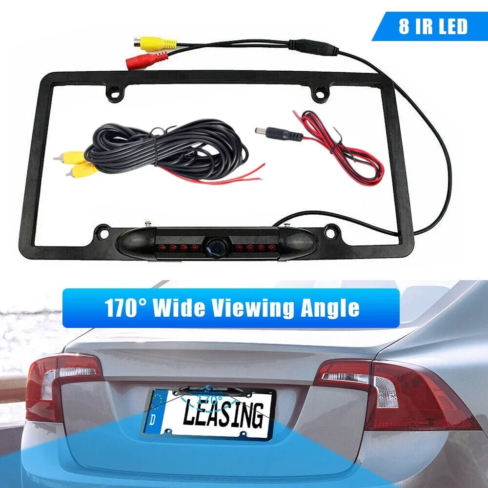 Camera Backup Vision Car Night - License View Plate Frame Rear