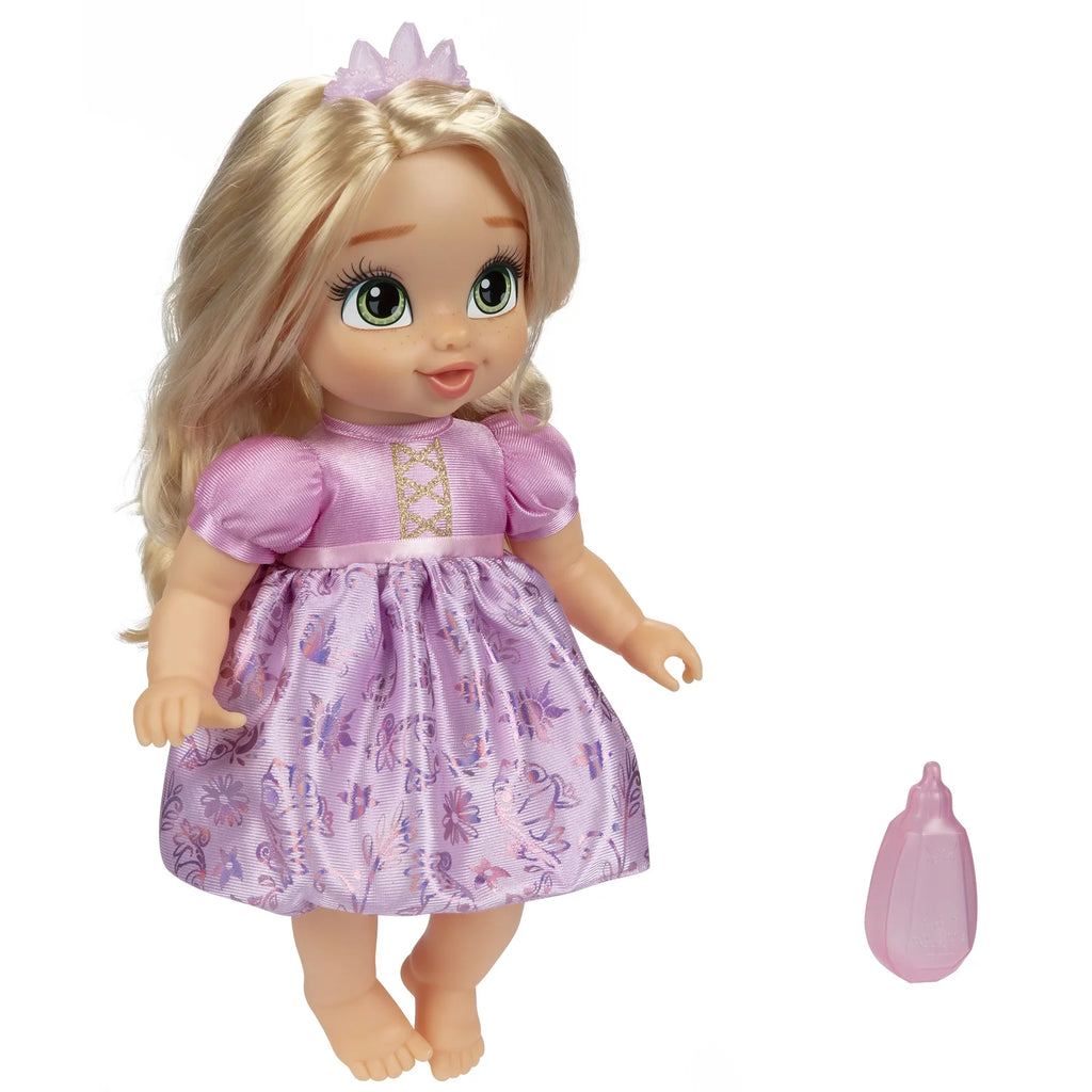 inch Disney 8 and Doll Bottle Rapunzel Baby Children Ages Tiara 2+ Deluxe Princess Includes for