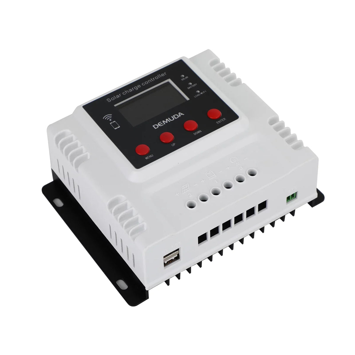10A PWM 12V Solar LCD 48V 24V With Monitor Controller Wifi Charge Regulator