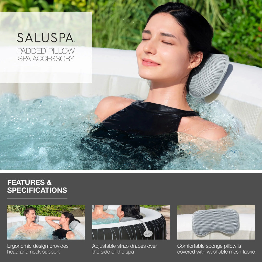 w/2 Bestway Seat Spa SaluSpa Pillows Hot SaluSpa Tub 2 Cancun Inflatable &