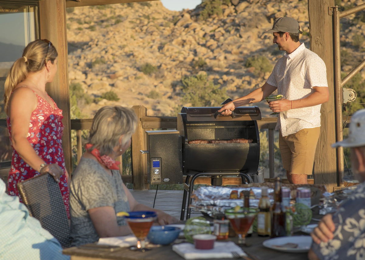 Smoke - Camp Ash Patented PID Smoker Controller Pellet Feature, Cleanout with Chef Grill Temperature 10 Bronze PG24STXB Settings,