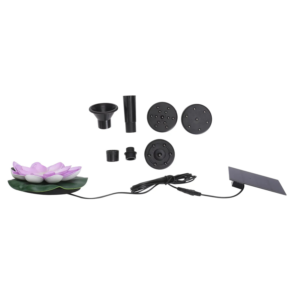 Waterscape Lotus 1 Fountain Pond Gongxipen Outdoor Floating Solar Fountain Set Fountain