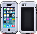 Heavy Travel Military Outdoor 6s Aluminum Resistant Scratch Glass (White) Shockproof Plus Rugged Protection, Duty iPhone Gorilla and Grade Metal Case
