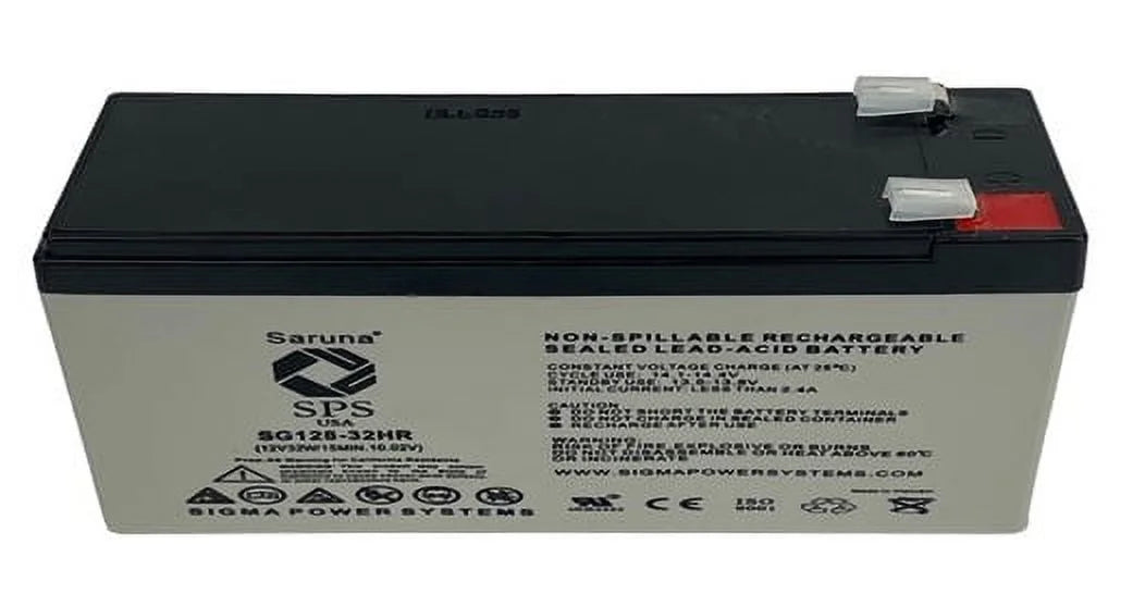 for Ultimate High SPS 1500 128-32HR Battery Replacement Brand Rate ULT (1 PowerCom 7.5Ah Pack) PCM 12V