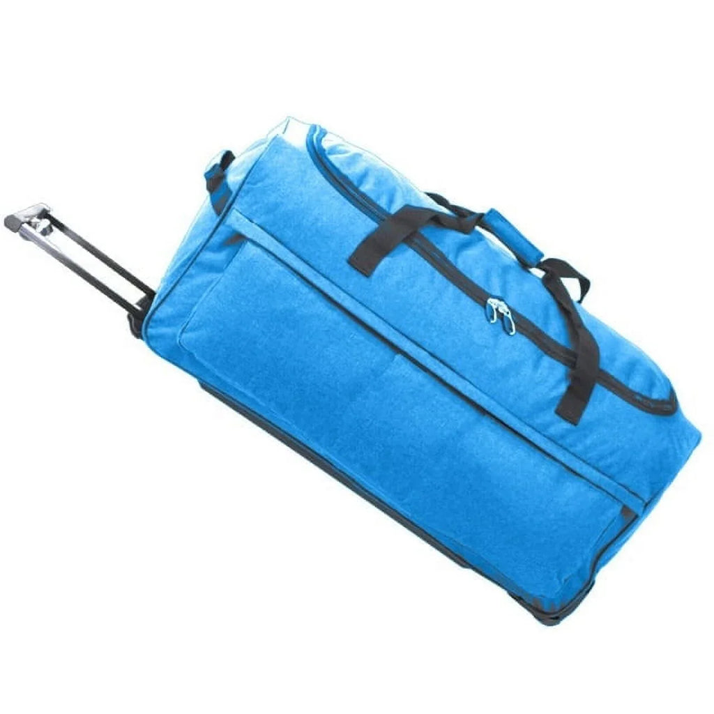 Bag X - Travel 28" Duffel Factor Multi-Pocketed Wheels Telescoping Black, Handle Rolling with & Gear