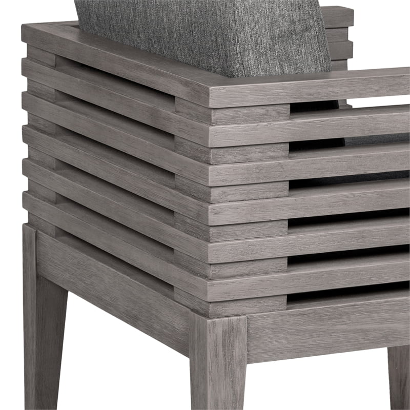 Eucalyptus Piece Set Island Live Edge Outdoor Dining 5 in Glendora and Rope