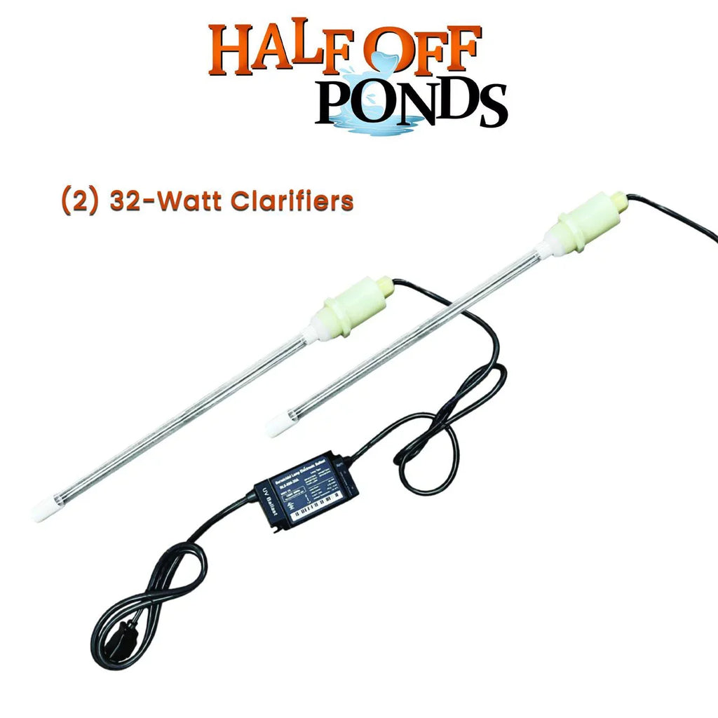 Gardens OFF PONDS UV HOUVSKIM64 with and 32 filter for 16" Large watt HALF Clarifiers Water Ponds (2) - Skimmer