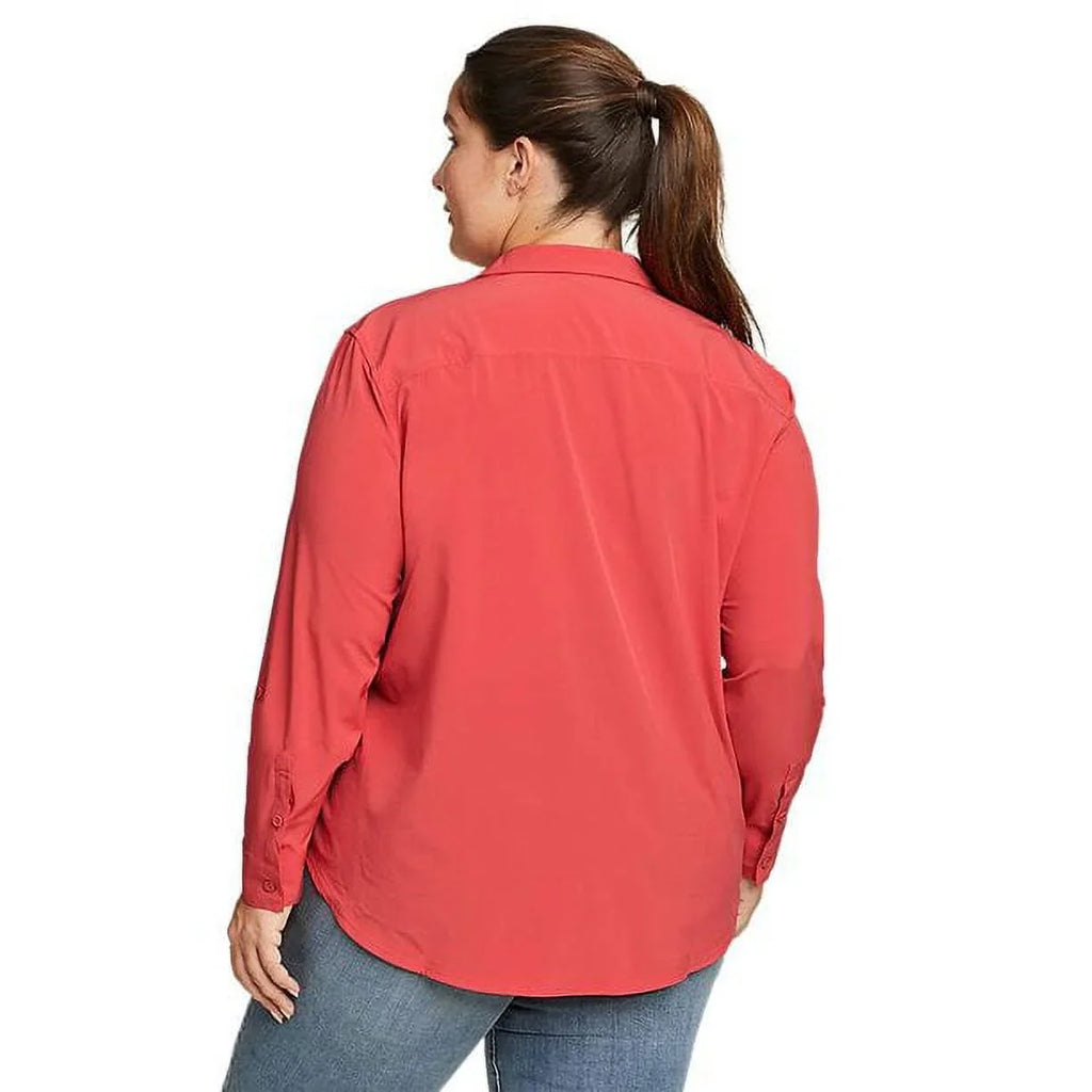 Long Ladies’ Bauer Sleeve 2.0 (red) Size Shirt, Chili Eddie Medium Departure