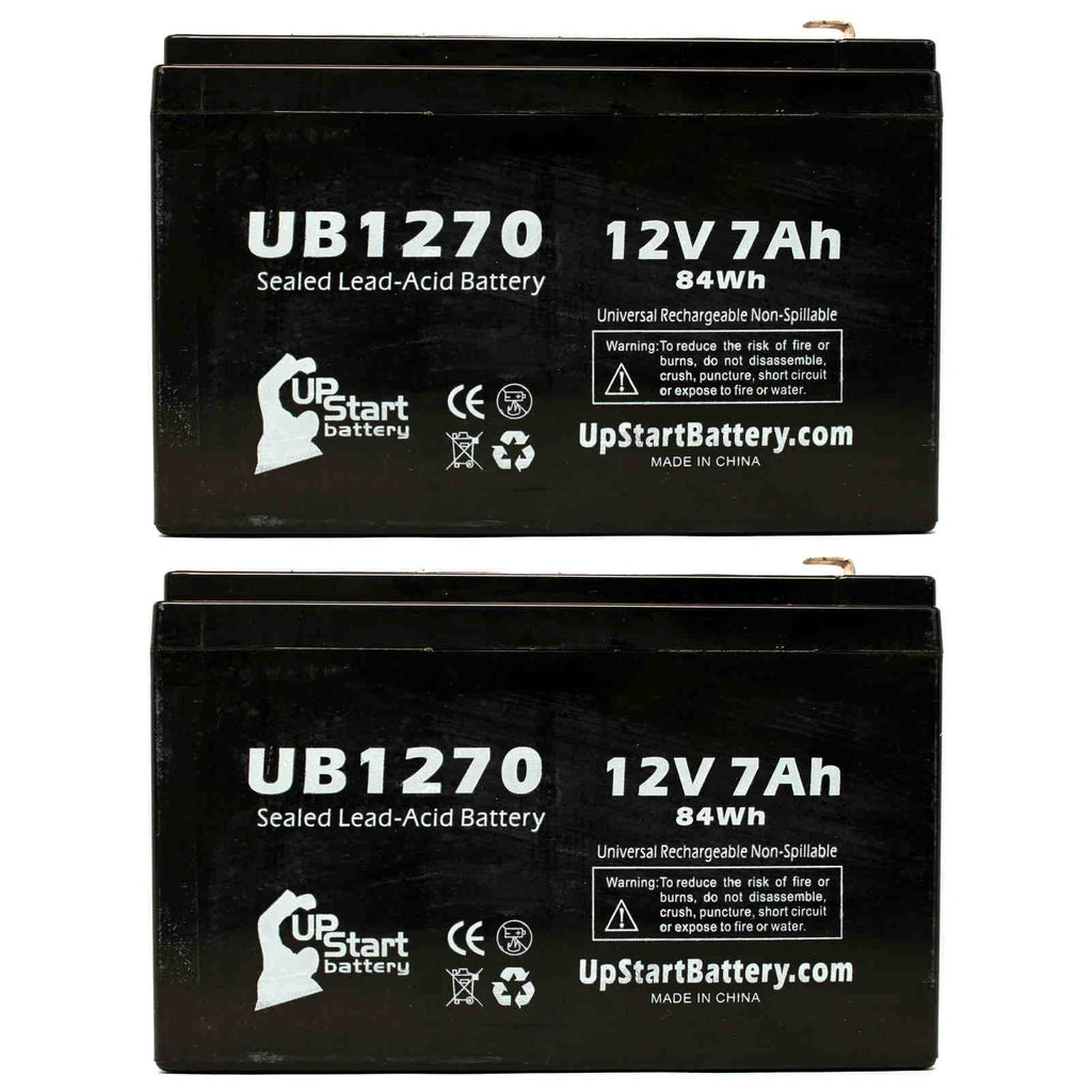 AGM, - 7000mAh, Battery Compatible - (12V, 2000 F1 Adapters F2 F1 to Lead Includes Acid UB1270 Pack Universal - 2x Replacement Sealed SURT2000XLI Battery SMART-UPS 4 Terminal, APC 7Ah, SLA) Terminal