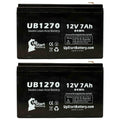 AGM, - 7000mAh, Battery Compatible - (12V, 2000 F1 Adapters F2 F1 to Lead Includes Acid UB1270 Pack Universal - 2x Replacement Sealed SURT2000XLI Battery SMART-UPS 4 Terminal, APC 7Ah, SLA) Terminal