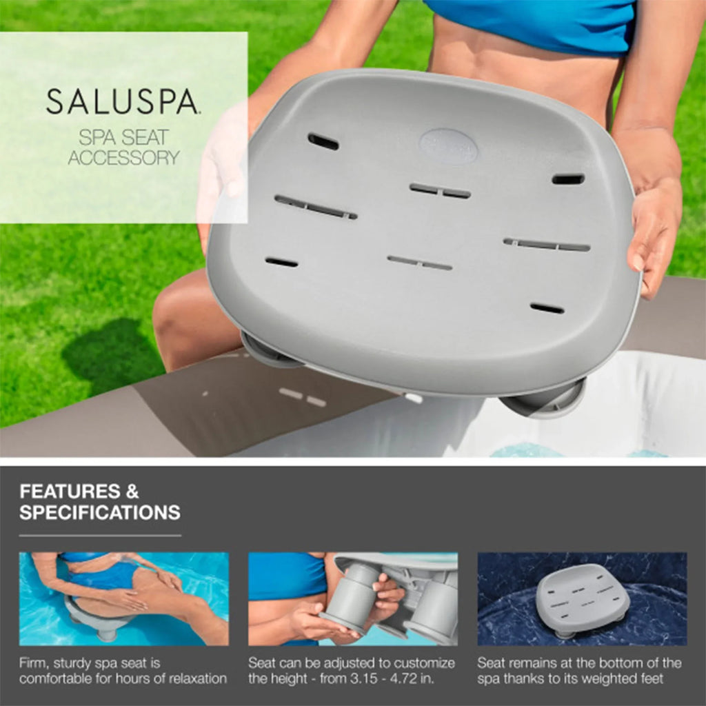 w/2 Bestway Seat Spa SaluSpa Pillows Hot SaluSpa Tub 2 Cancun Inflatable &