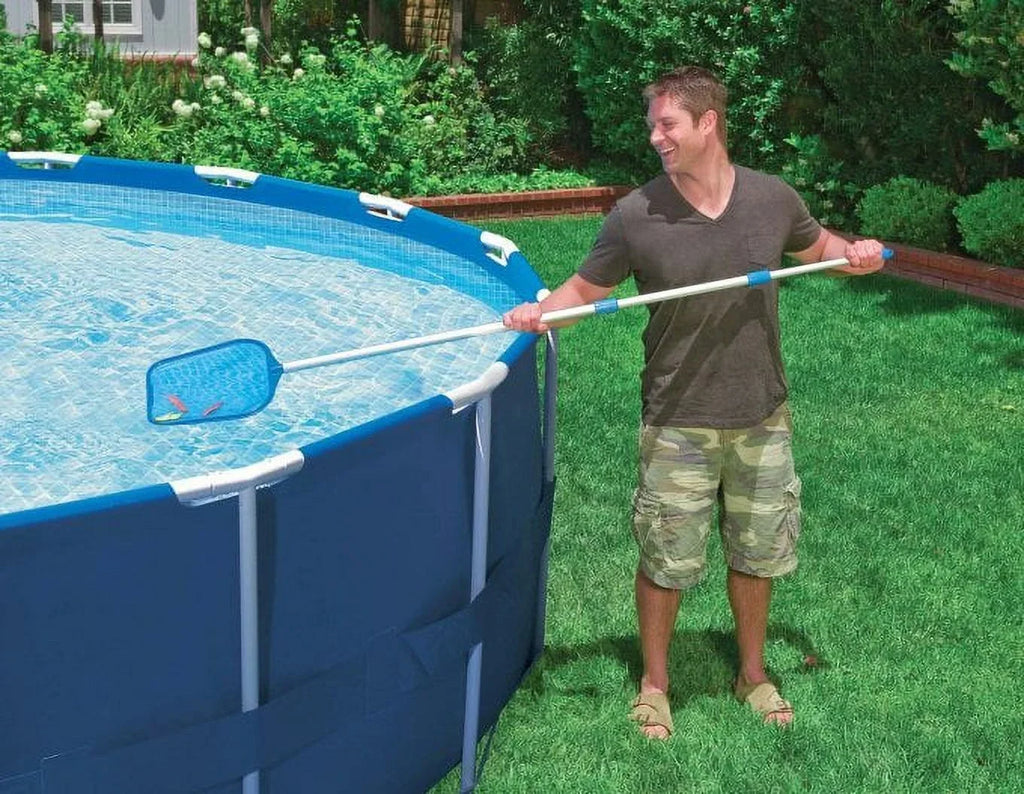 Metal Pool Pack) Cleaning Pump Swimming Kit (2 Intex Filter Frame and Pool with