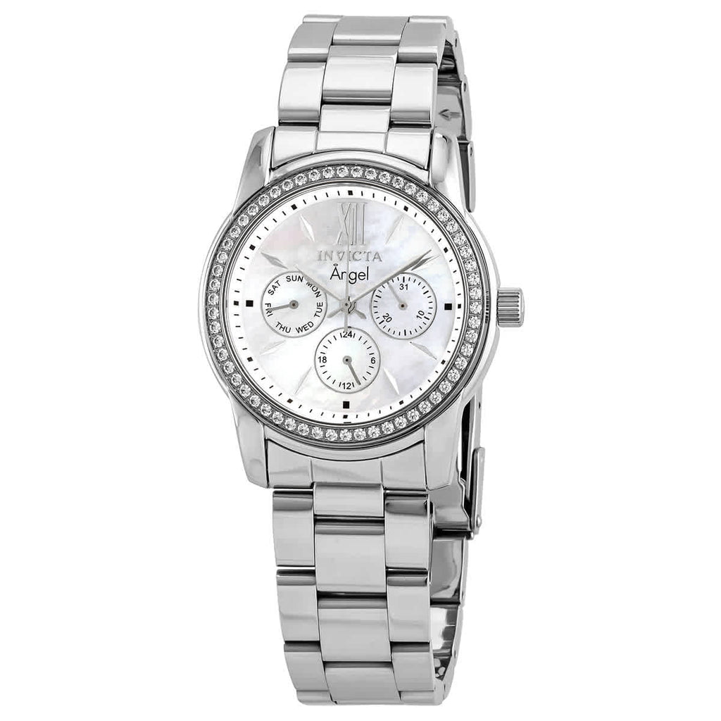 Angel Pearl of Crystal Ladies Invicta Mother 28686 Watch Dial White