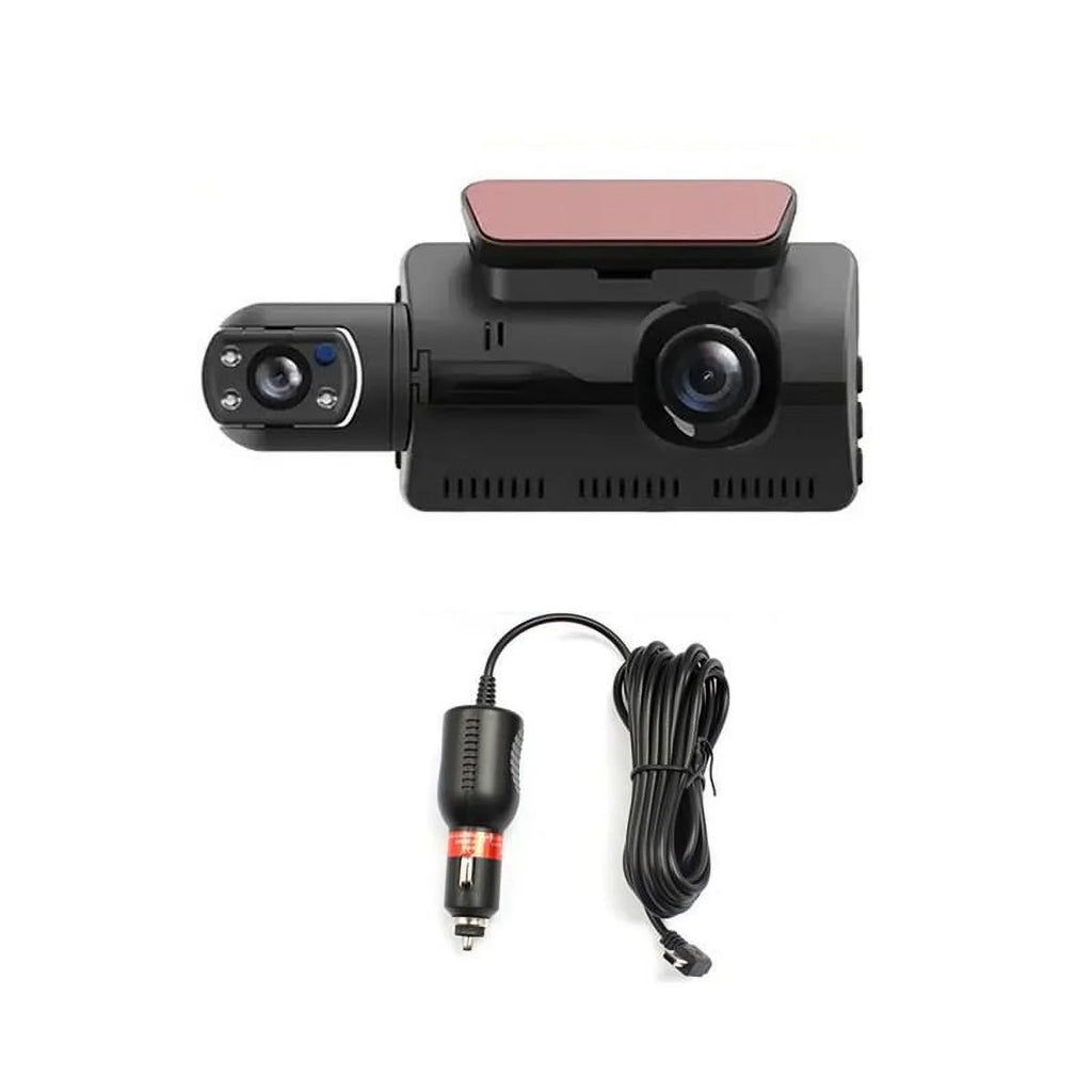 Auto Dual 1080P Lens And And Camera Cameras Rear Vehicle DashCam DVR 3 With Cam Car Night Front WIFI Interior GPS Dash