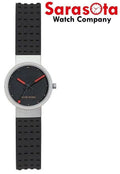 Watch Women's Jacob Series Dial 420 Titanium Rubber Black Jensen Clear Black
