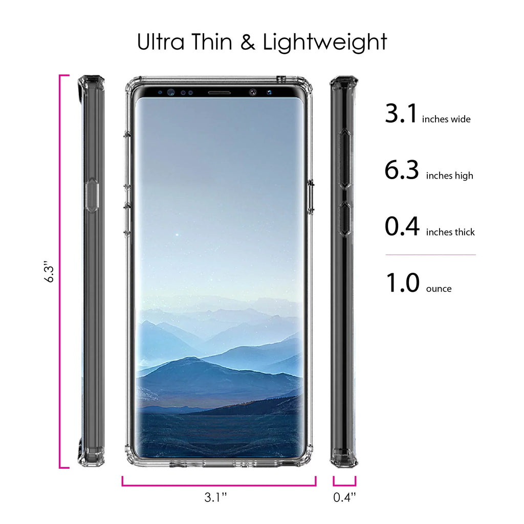 Acrylic Hybrid - Love Note 9 for DistinctInk Samsung Tempered Clear Shockproof - Cross Back, Glass - Leaves & Hope Faith, Bumper, Galaxy Screen & Protector TPU Case