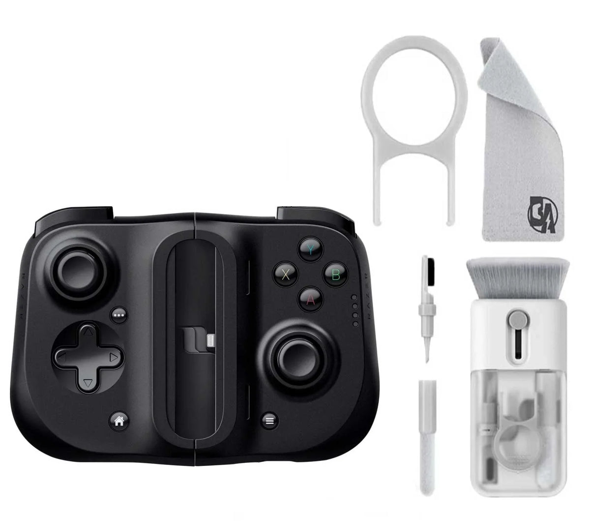 Axtion Electric Used Bolt for - - iOS Bundle Kishi kit - Black Cleaning Controller Gaming With Razer