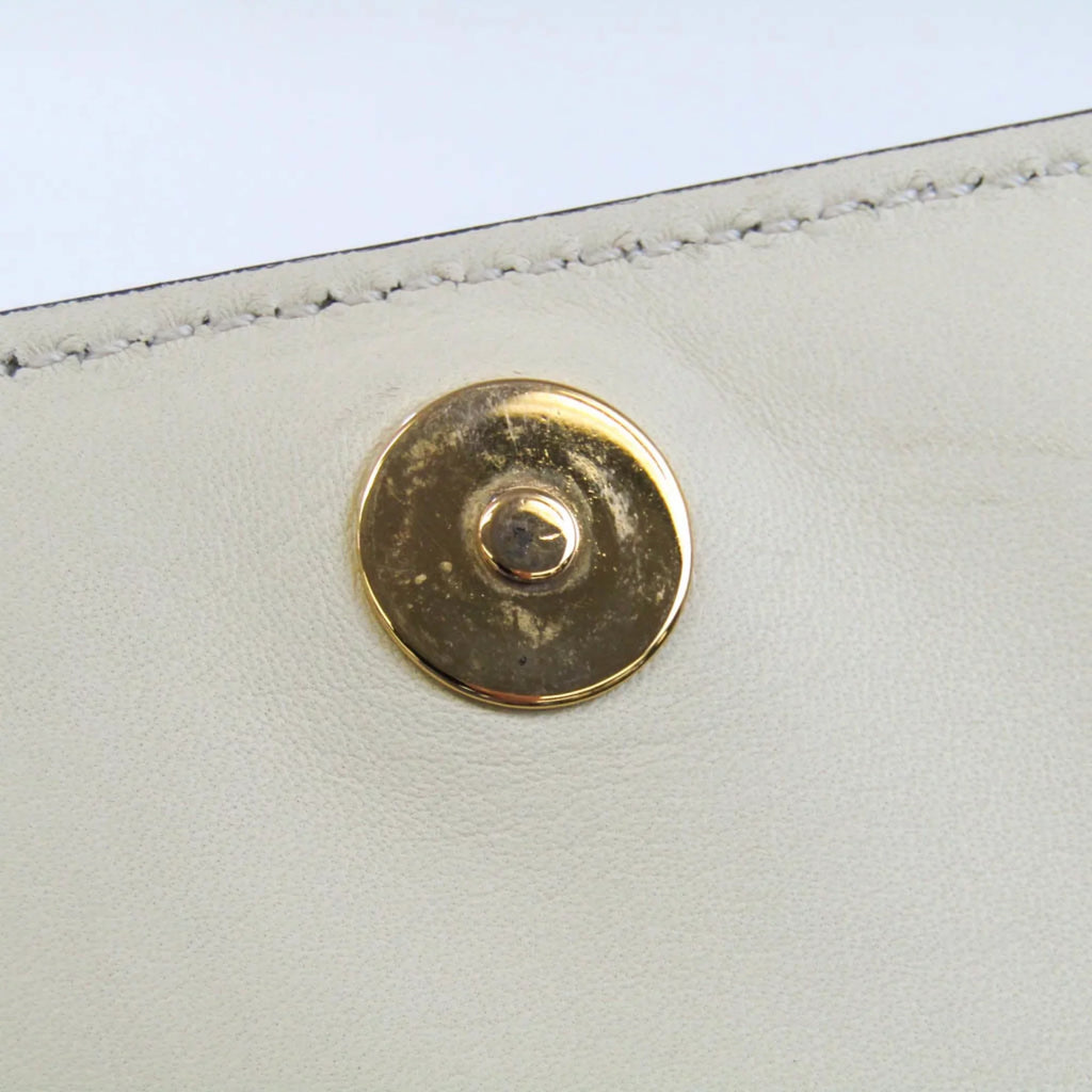 Garavani Leather Valentino (Good) Women,Men Beige Pre-Owned Light Shoulder Bag