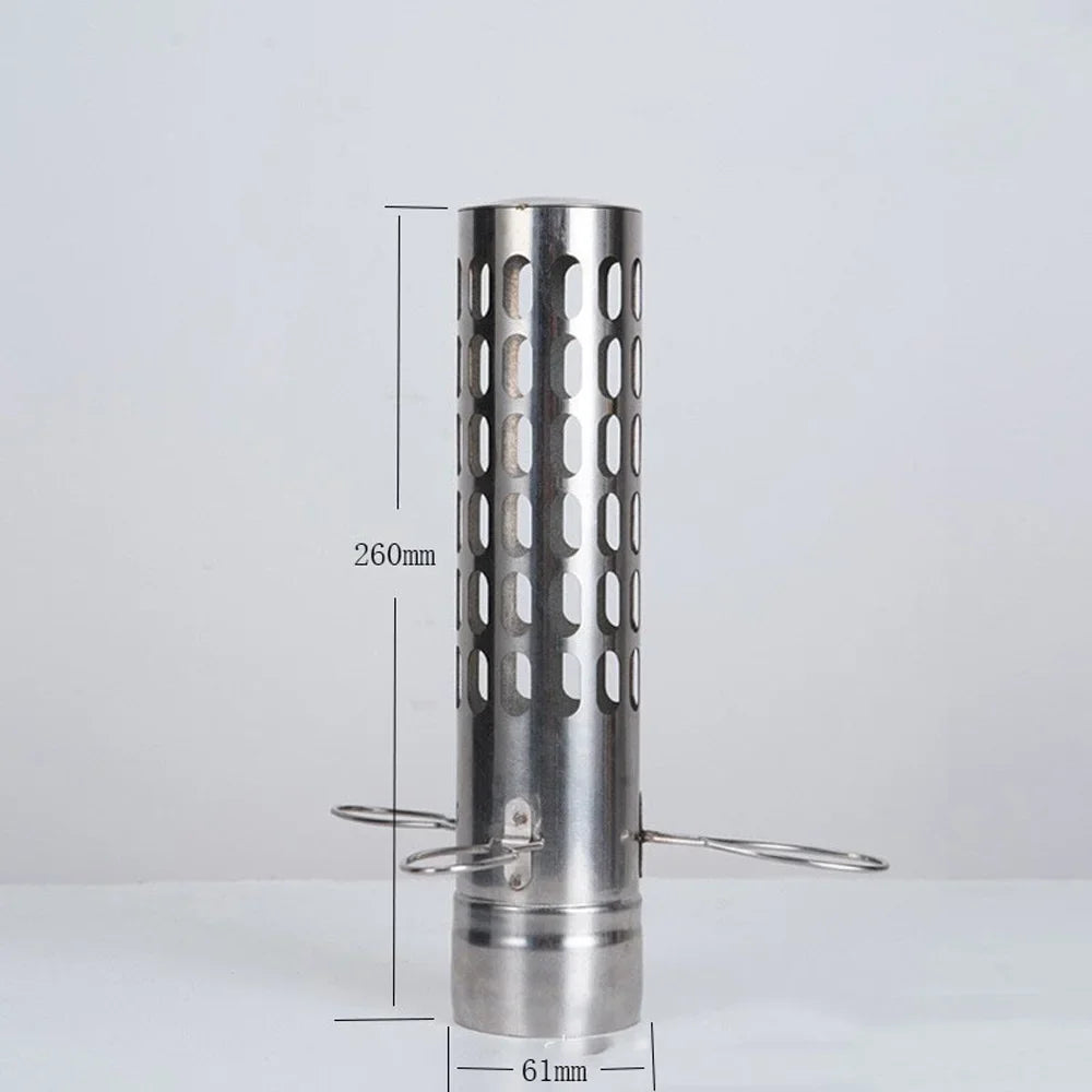 Tube, Camping Chimney Net Stainless Steel Tube Firewood Bent Stove Heating for Stoves Portable Accessory, and Camping moobody Tent Chimney Straight
