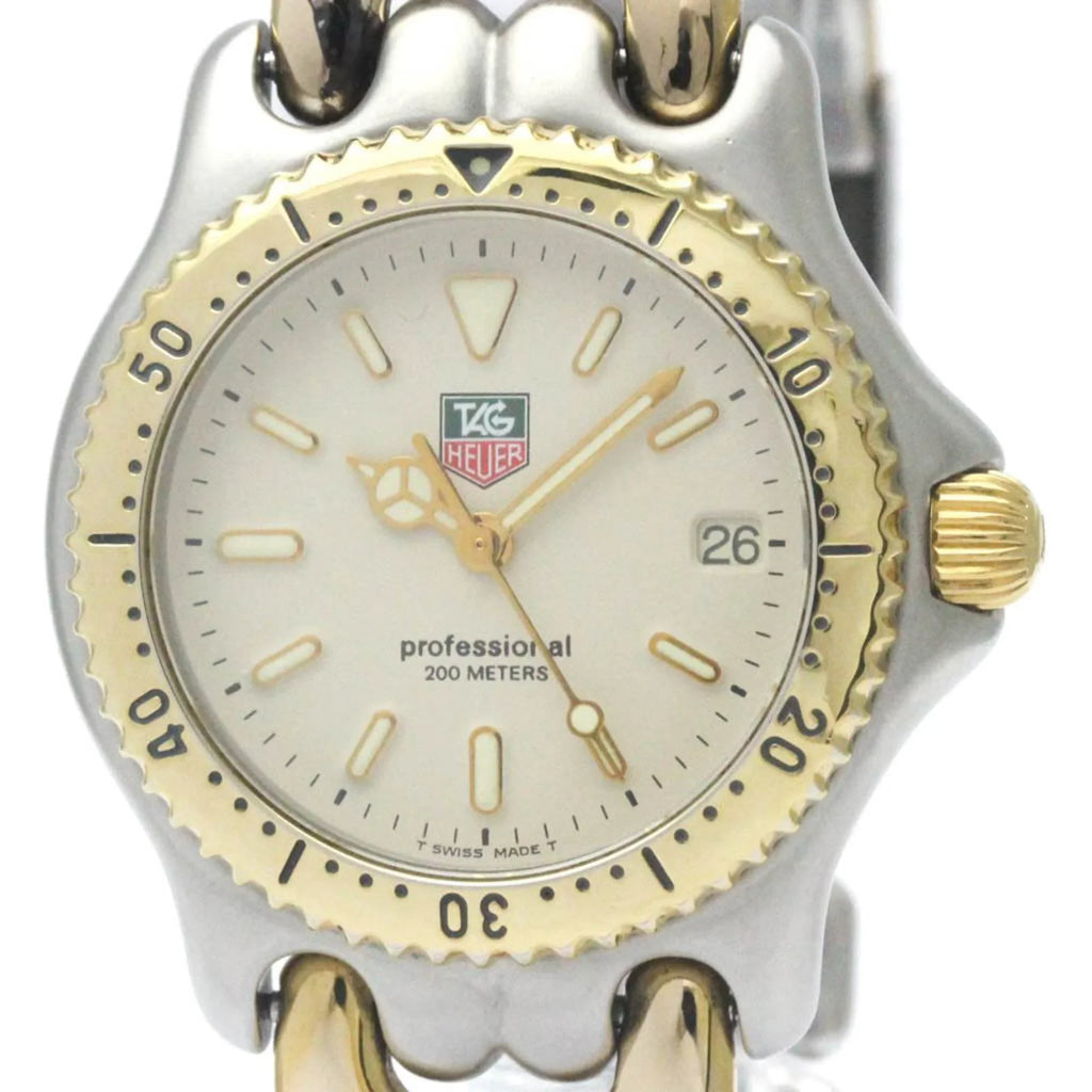 Gold Mid Watch BF568511 Steel Size 200M HEUER Plated Polished TAG (Good) Pre-Owned Sel S95.713