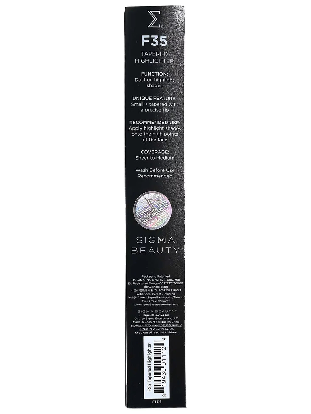F35 Sigma Tapered Brush Beauty - Highlighter