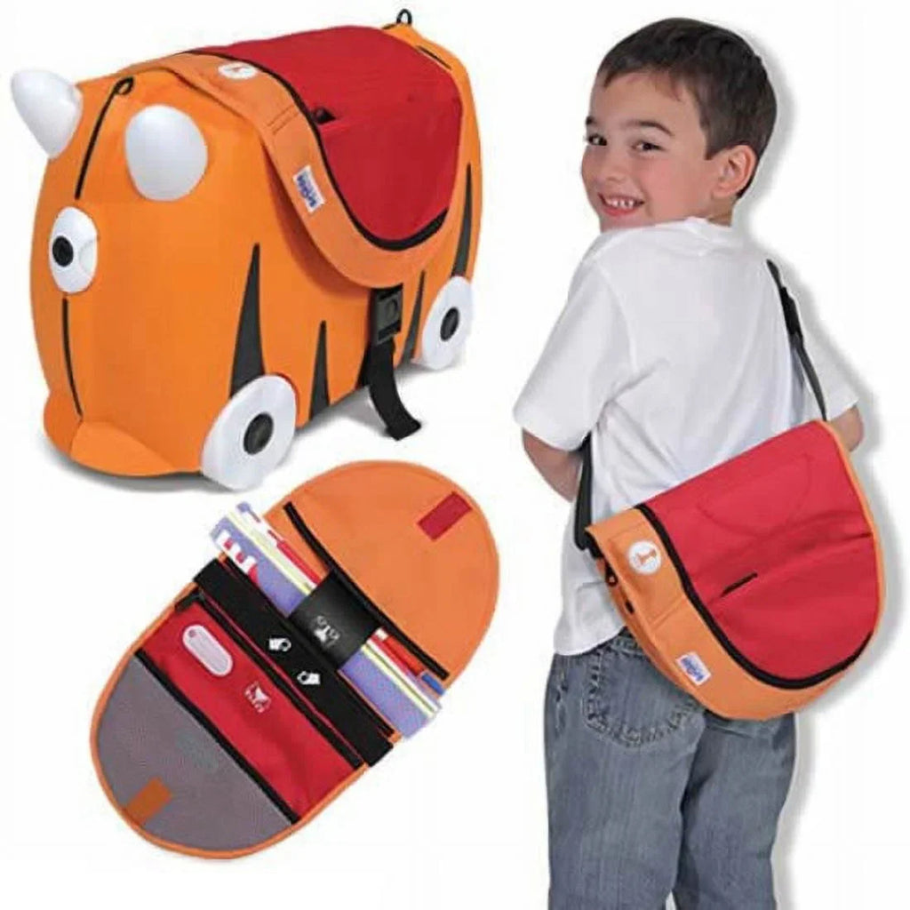 Stationery, Case School Carrying Trunki Red Orange,
