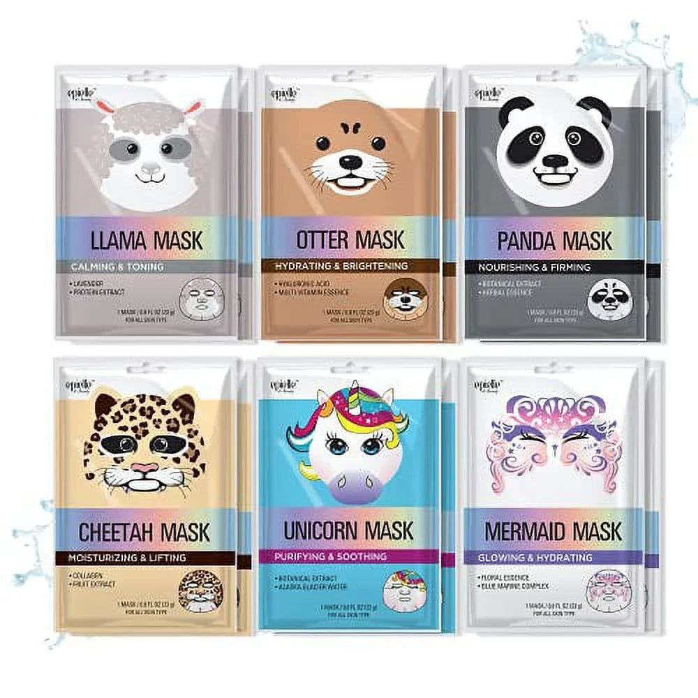 All Sheet Epielle Character Types Mask Spa | Skin | Animal Masks -For