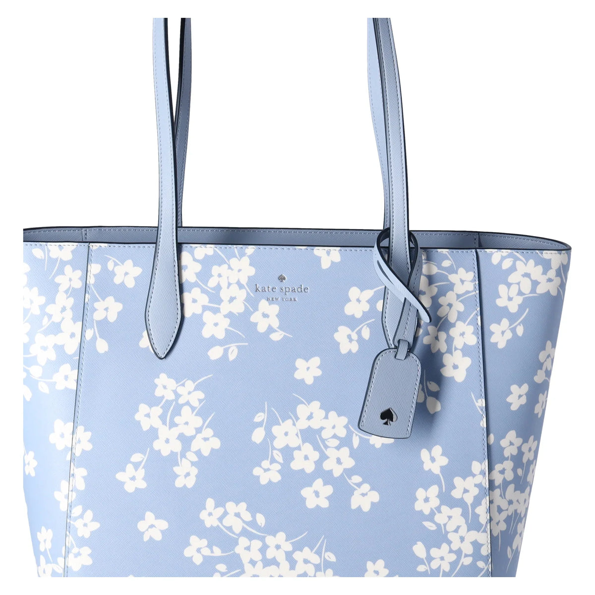 Spade Dana New Work Tote Blue Seet Kate Flora Muted York Purse Shoulder Bag