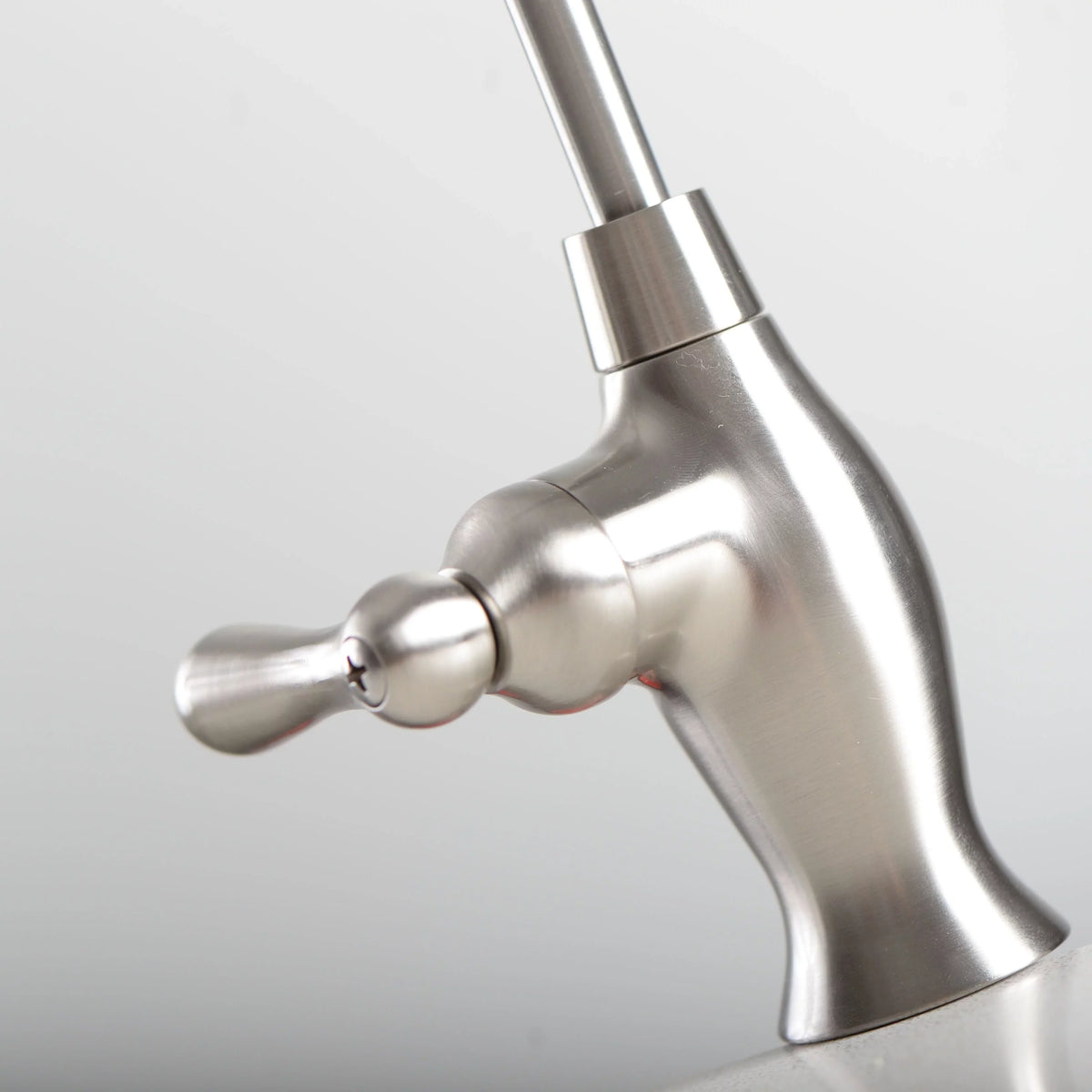 NSF Long-reach Non-Air - Nickel Brushed Faucet Gap Euro-style Disk Ceramic