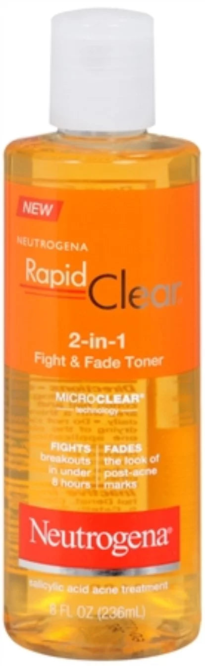 of (Pack 8 Neutrogena Fade 2) 2-in-1 Toner & Clear Fight oz Rapid