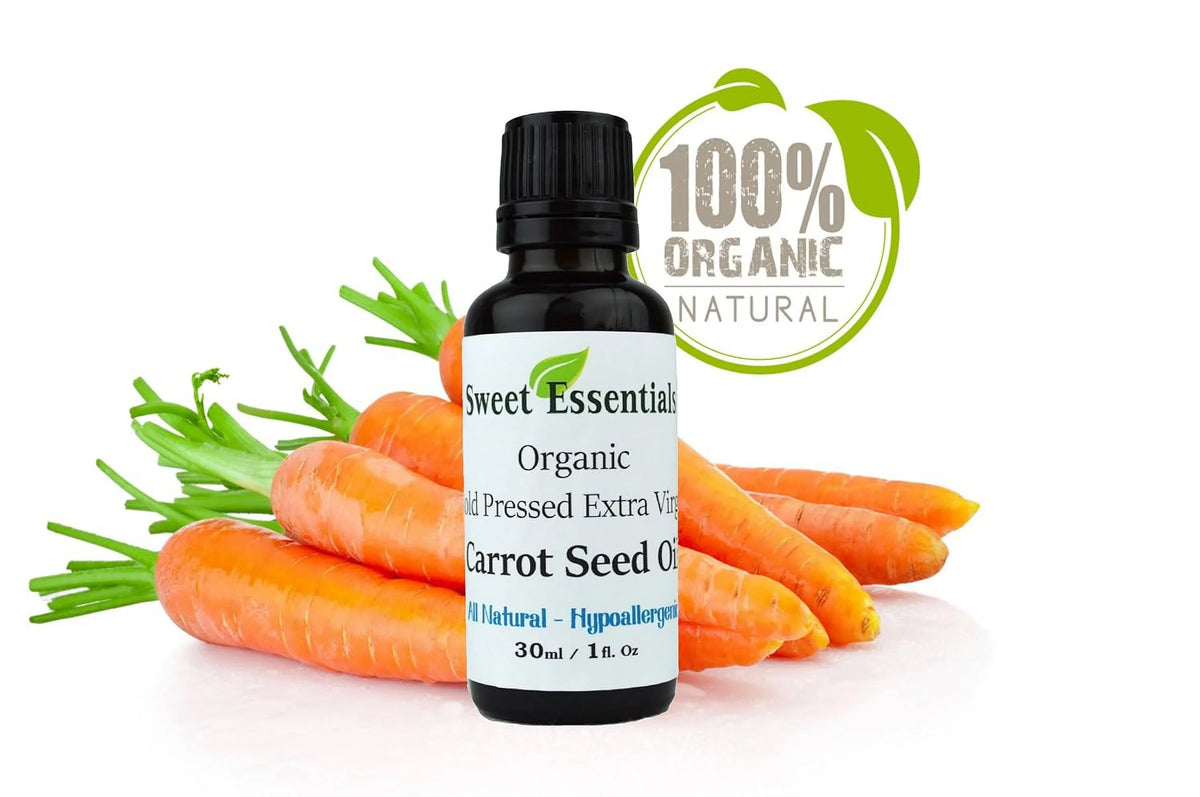 | Pressed Seed For From Hair, | | Oil Euro Skin, 1Oz Organic France Cold Pure | & | Extra Carrot Imported Unrefined | Dropper Nails