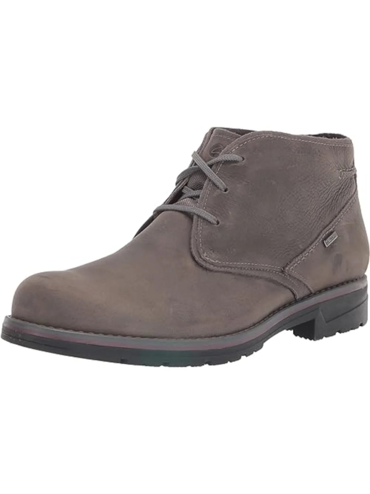 Chukka Water Leather M CLARKS Insole Boots Peak Resistant Toe BY Cushioned 9.5 Gray COLLECTION Round Morris Mens Removable Lace-Up