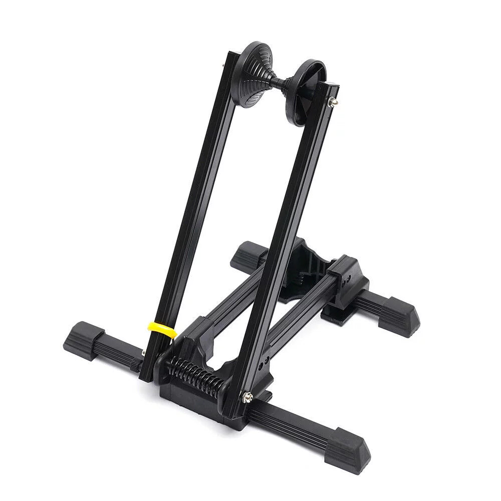 Black Parking Floor Mountain Bike Bicycle Storage Bike Foldable Stand Holder Rack