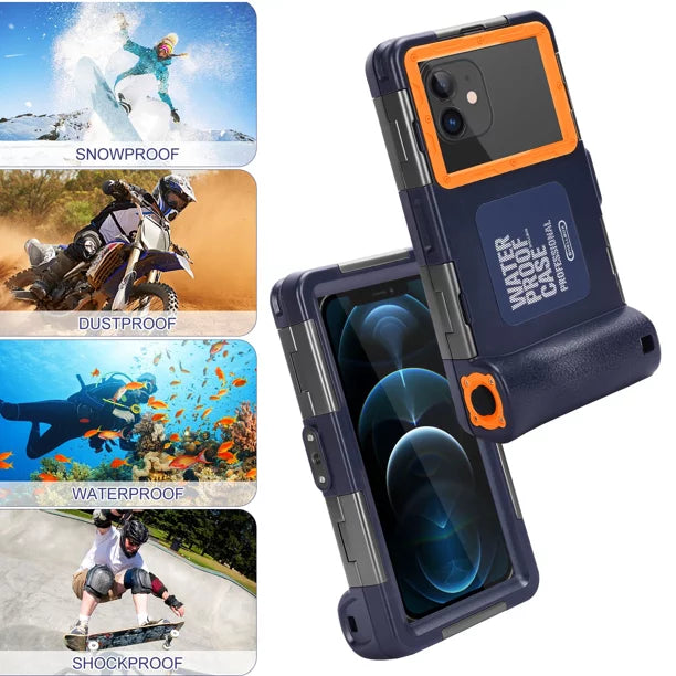 Lanyard Video Surfing Phones Case 6.9 Swimming with Housing Waterproof Snorkeling to 30 Professional Photo Protective And LCD SE UrbanX Underwater [15m/50ft] all TCL Up Inch for Diving