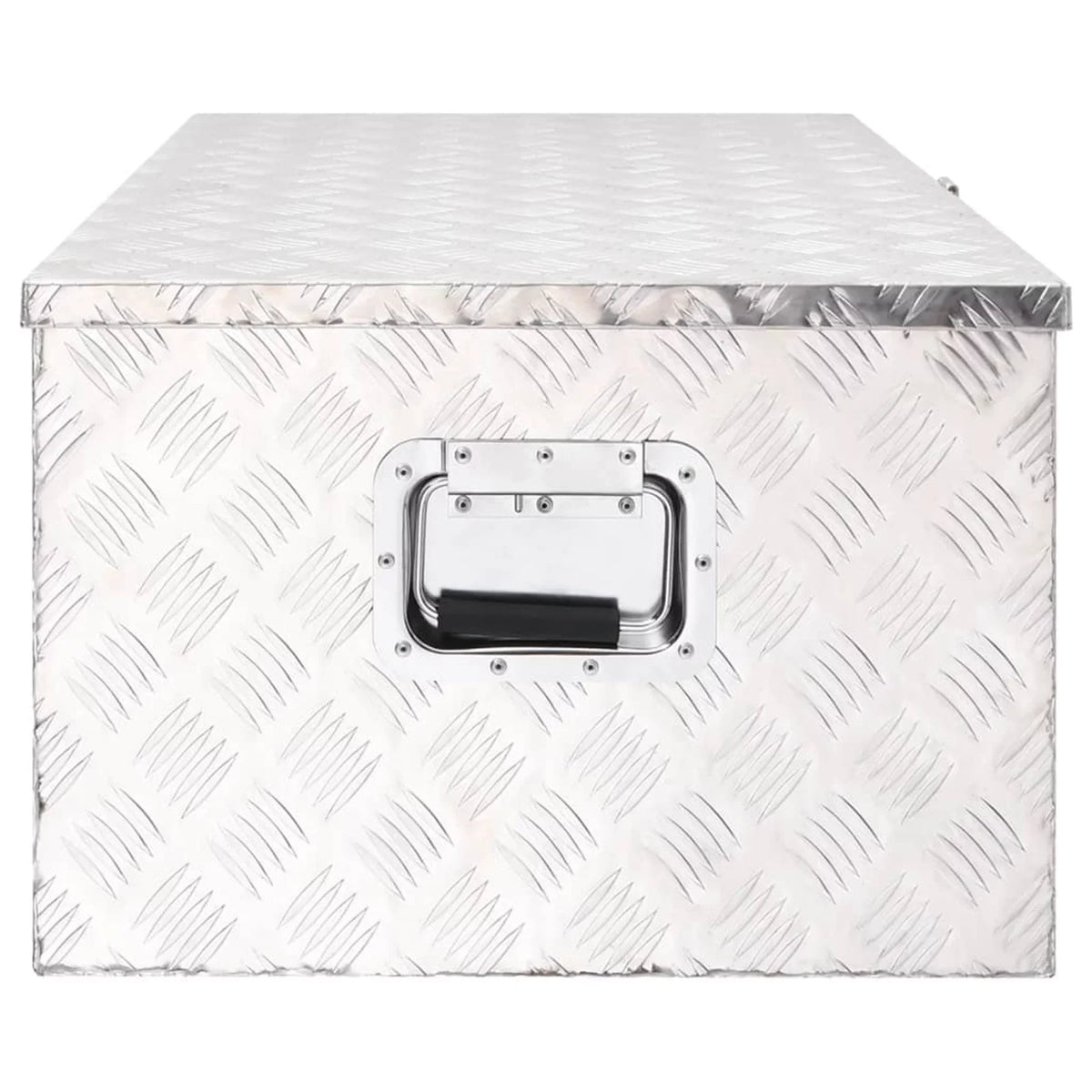 x x Box x x Garage, 39.4 Toolbox Silver Storage Vehicle, Case Trailer 21.7 W Aluminum Box H) Truck Camping for Trip Lockable Anself Inches Underbody Tool (L Organizer 14.6