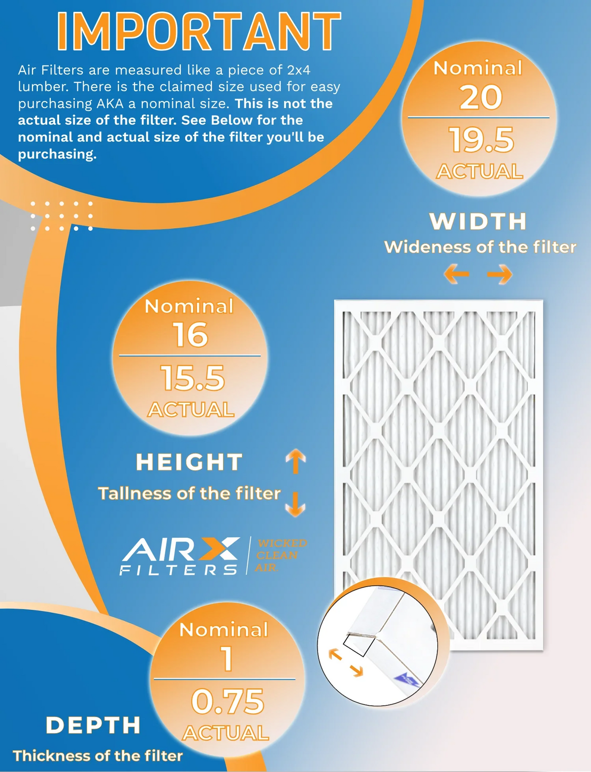 MPR AIRX AIR. CLEAN Comparable Filter 1000, Rating, Pack & Filters USA to MPR in Made FILTERS WICKED 1200 by FPR Air - 11 16x20x1 MERV Furnace 7 12 of