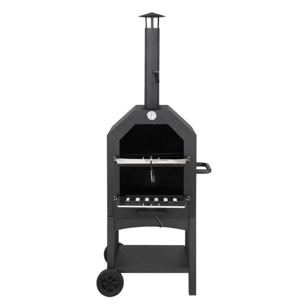 and Camping Grill Pizza Backyard Peel, Fired Wood with Pizza Oven Stone, Fithood Pizza Outdoor Rack, for