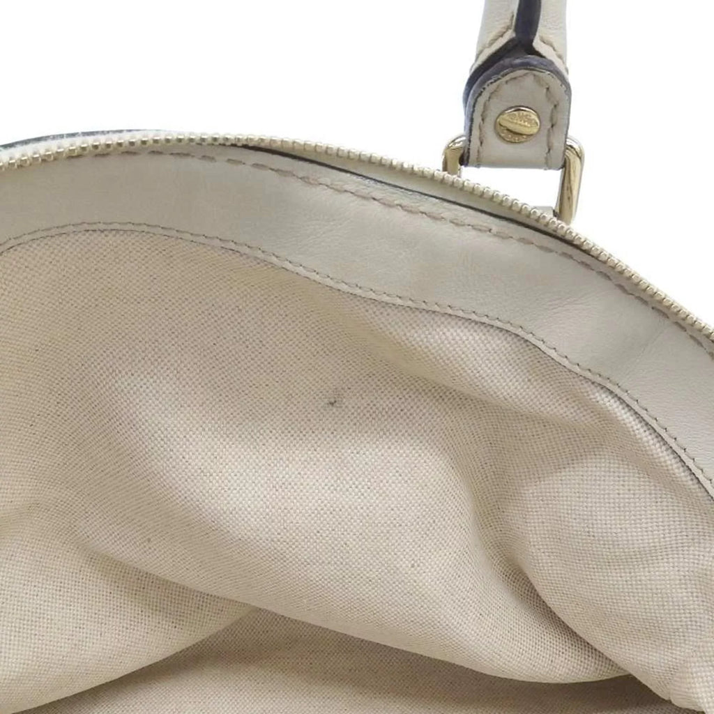 bag Pre-Owned leather canvas GUCCI (Good) Gucci handbag tote 223974 506631 beige GG