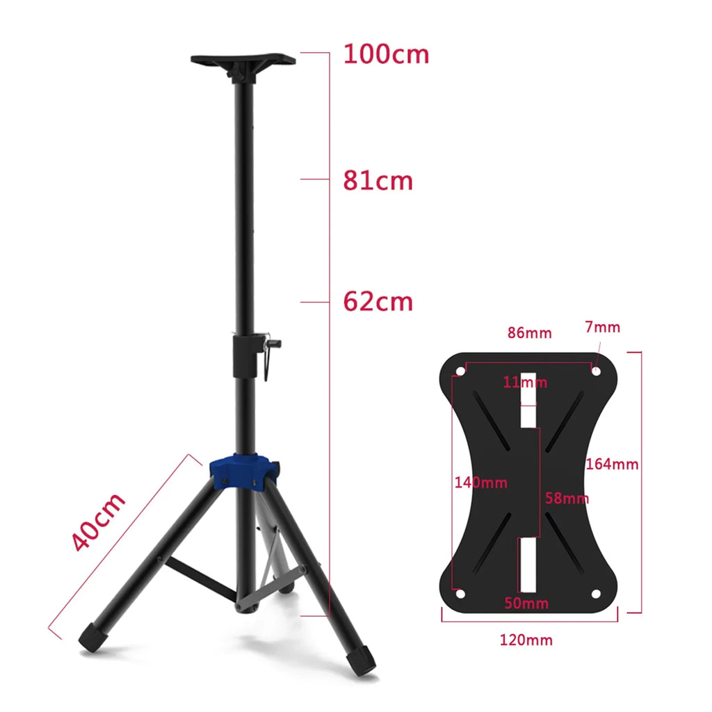 Stand with point Carevas Bracket, Telescoping Three Duty Height, Speaker Triangle Speakers for Heavy Studio Base