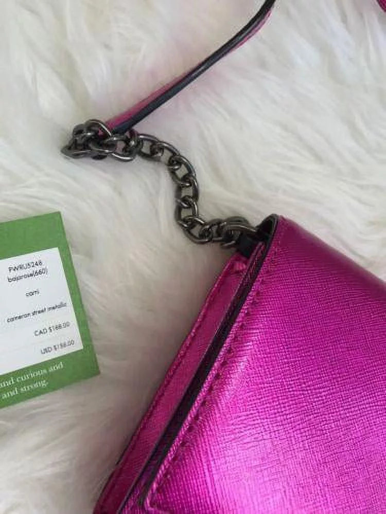 Crossbody Kate Bajarose NWT Pink Metallic Street Cedar Clutch Cami Bag Spade