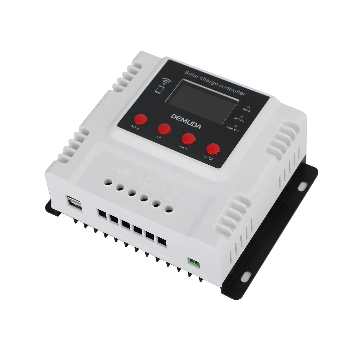 10A PWM 12V Solar LCD 48V 24V With Monitor Controller Wifi Charge Regulator