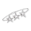 Diamond Vintage ct. Women's, Pre-Owned 18kt Gold, in Star 1990 Adult, .59 t.w. White C. Bracelet Open-Space Ross-Simons Station