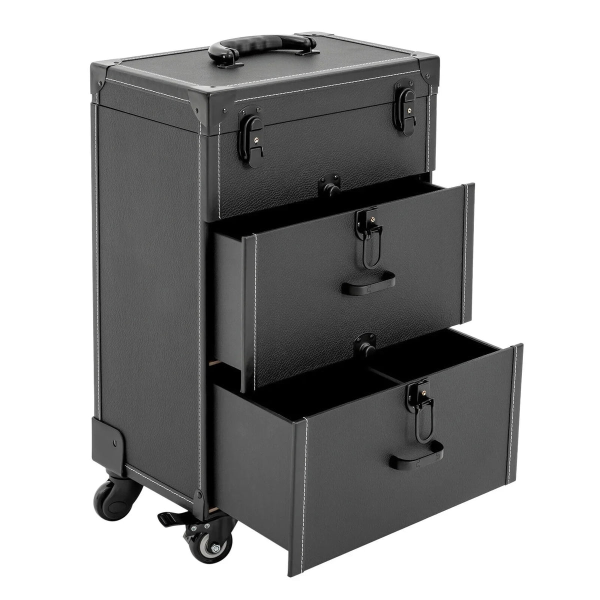Organizer Miumaeov Rolling Box Nail Cosmetic Professional Storage Luggage Polish Case Trolley Train Makeup