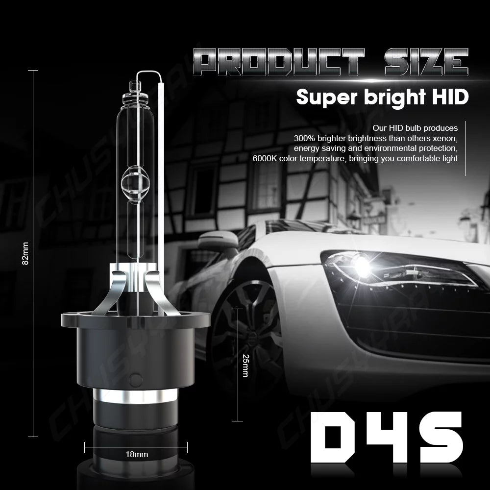 Headlight Low High Beam D4S Light LED Beam 9005 Fog D4S HID 9005/HB3 Combo Bulbs 6Pcs