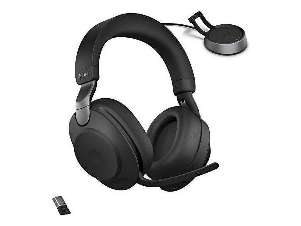 UC for Bluetooth - Life, Cancelling Calls Wireless of Music, Black Advanced 85 Headphones Battery Stereo, and Noise Wireless Headset Jabra Headphones 37 Hours Link380a, Evolve2 with