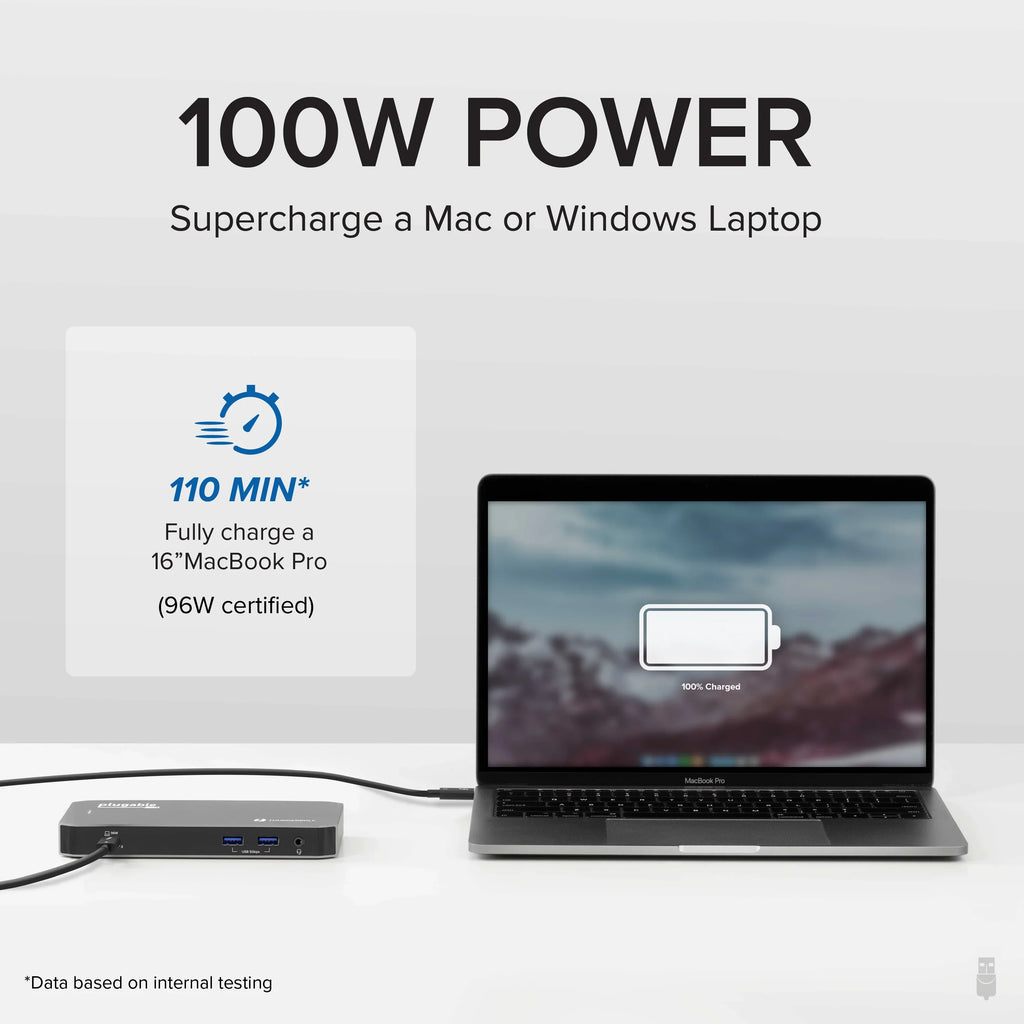 USB-C - 2x Audio and and Compatible USB Plugable Mac HDMI, with DisplayPort Ethernet, Gigabit and Windows Thunderbolt 40Gbps 96W with Jack Charging, 3x Dock 3.0, Laptops, USB-C,