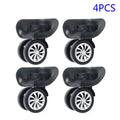Suitcase Universal Yuri Wheels Luggage Wheel 4 Replacement Swivel Black Set